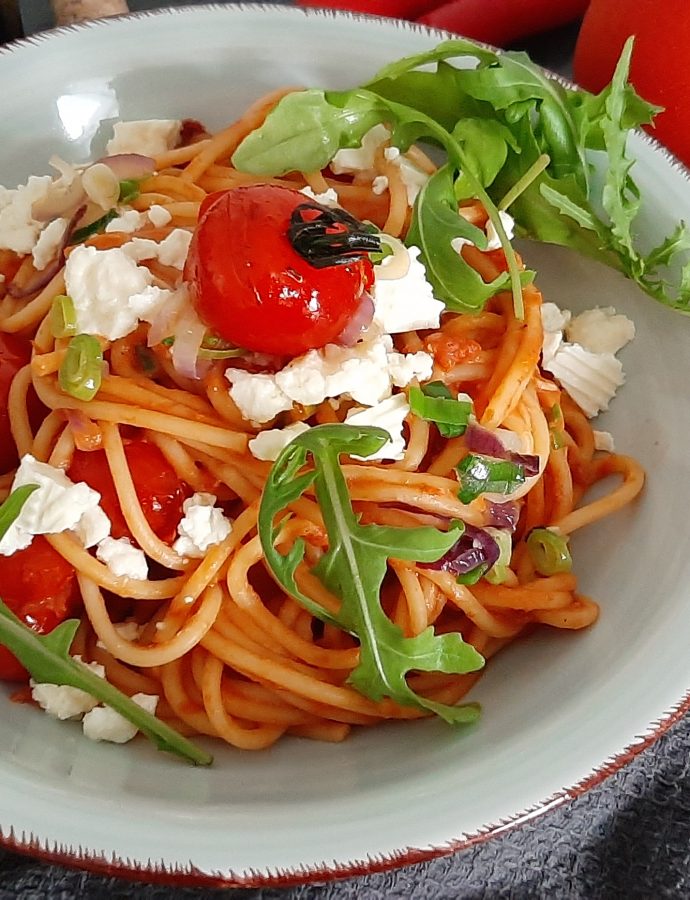 Spaghetti mit Hirtenkäse