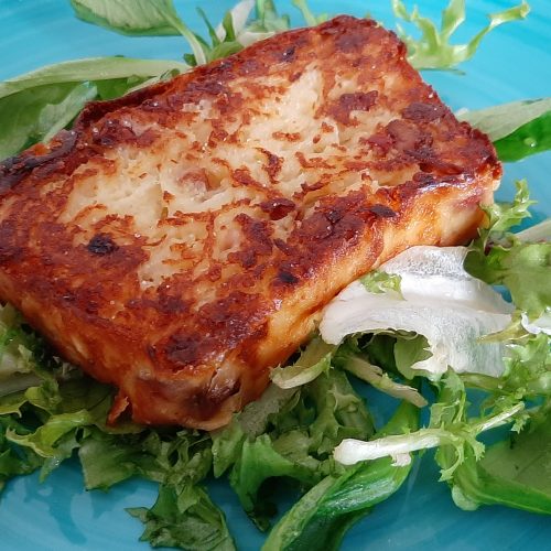 Potthucke mit Salat